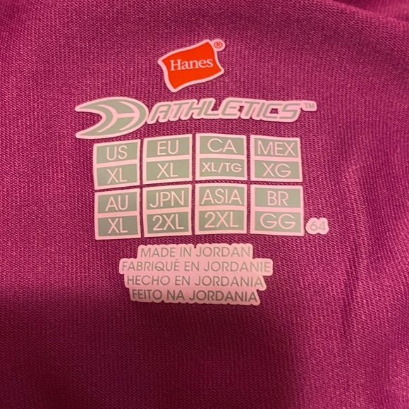 Hanes women’s Performance Zip up jacket size XL - Fuchsia/pink color NWT - Picture 3 of 4